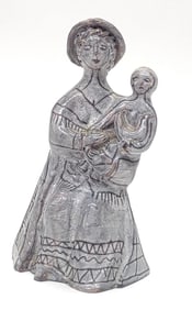 Roger Capron (1922-2006) Mother & Child Sculpture