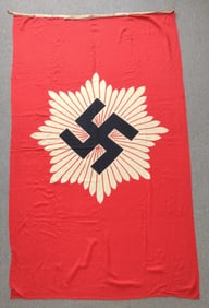 WWII German Reichsluftschutzbund Flag (55" x 93")