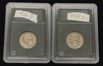(2) 1932 Washington Quarters (1932-S& 1932D)