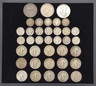 (37) 90% Silver US Coins (Mercury, Barber & More)