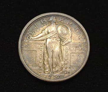 1917 Type 1 Standing Liberty Quarter US Coin: 1917 Type 1 Standing Liberty quarter us coin. 90% silver FV: $0.25. SHIPPING OPTIONS AVAILABLE: LiveShipping or UPS Pack & Ship. In-house shipping available for INTERNATIONAL buyers ONLY. Please read
