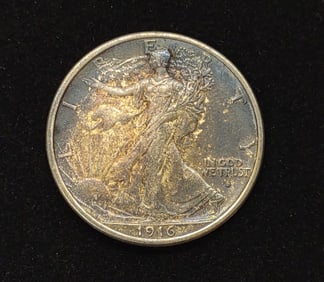 1916 D Walking Liberty Half Dollar US Coin