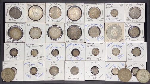 (32) Foreign Silver Coin Collection