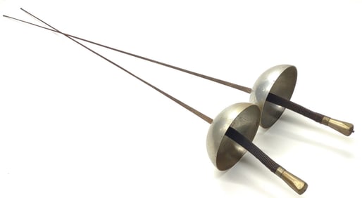 Vintage Pair of French Fencing Foils / Swords