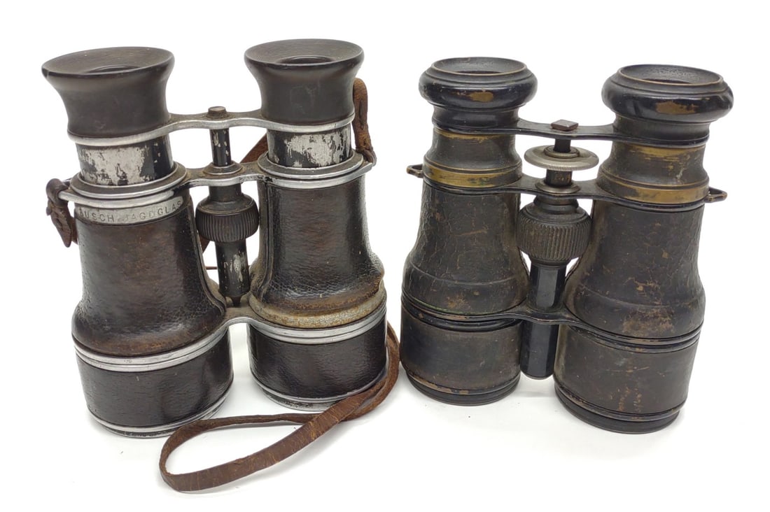 2 WWI Binoculars (French & Busch) (1 of 7)