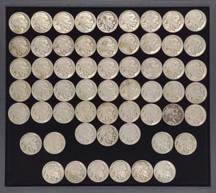 (58) Pre 1927 Buffalo Nickel US Coins