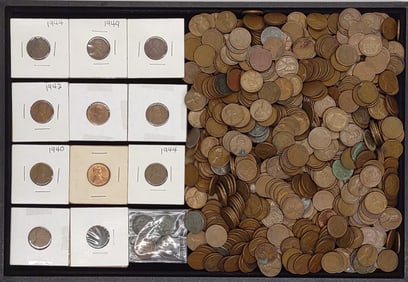 (920) Wheat & Indian Head Pennies