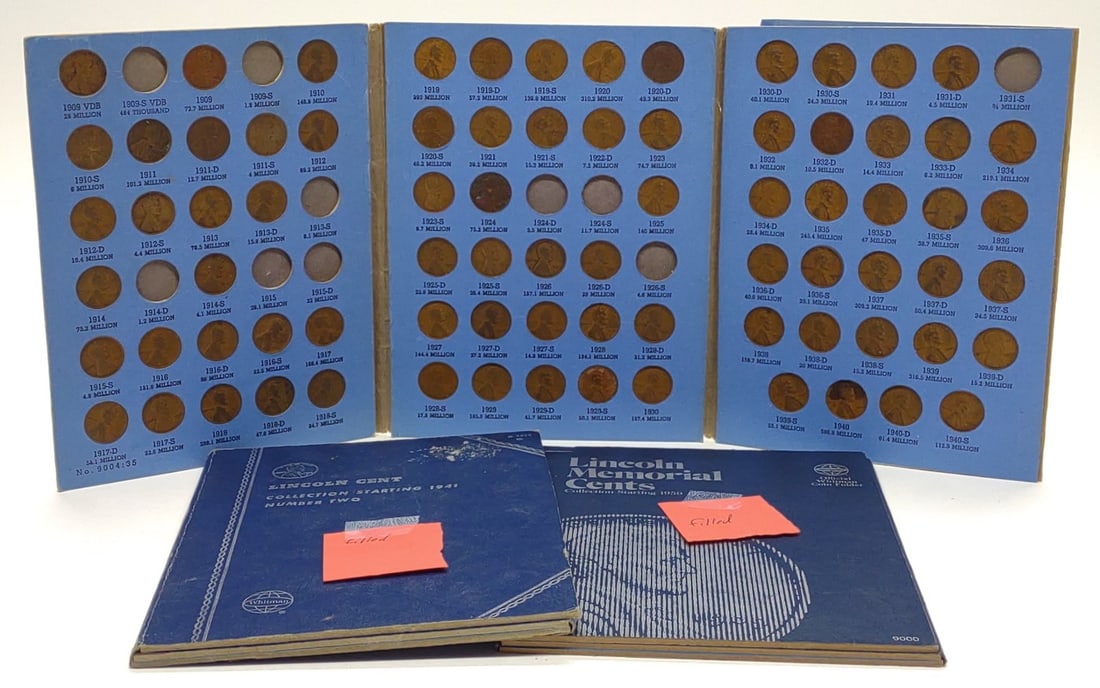(3) Lincoln Penny Whitman Collection Books (1-3) (1 of 5)