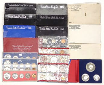 (19) 1964-1976 US Silver Coin Mint Sets