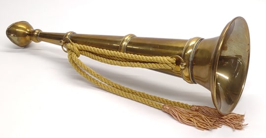 Vintage Brass Fire Chief Speaking Trumpet