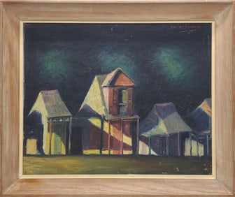 Xavier Amiama Signed Oil On Canvas Painting