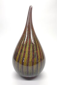 Mayauel Ward Signed Art Glass Vase 17"