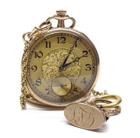1920s Gruen Very Verithin Gold Filled Pocket Watch