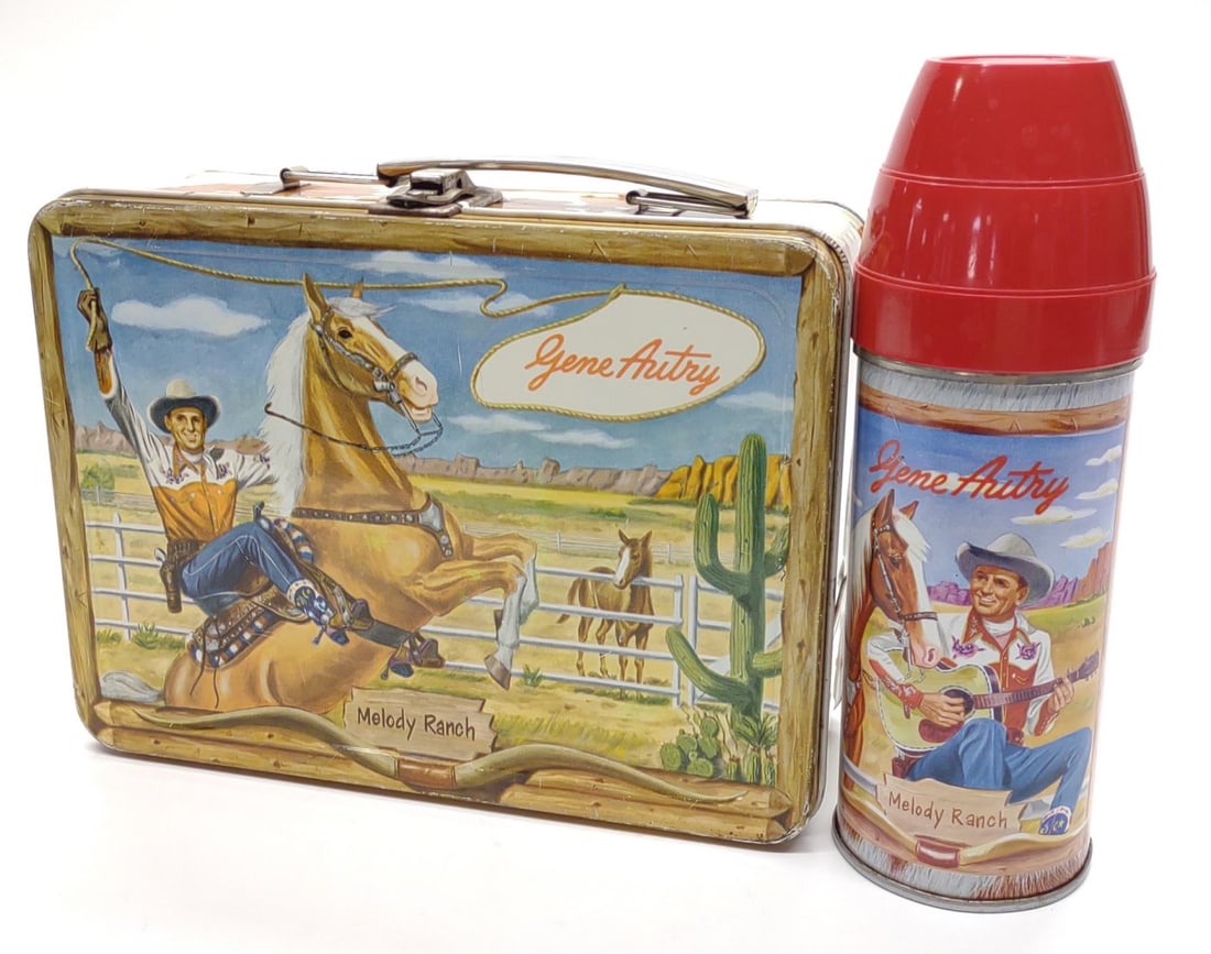 1954 Gene Autry Melody Ranch Lunch Box w/ Thremos (1 of 11)
