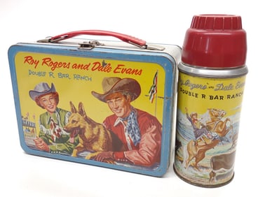 1957 Roy Rogers & Dale Evans Lunch Box w/ Thermos