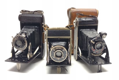 3 Dehel, Zeiss Ikon & Voigtlander Folding Cameras