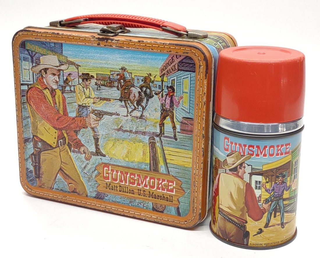 1959 Gunsmoke Lunch Box w/ Thermos (1 of 12)