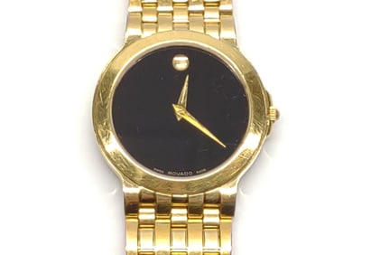 Movado Black Dial Museum 35mm Watch (88 G2 1898)
