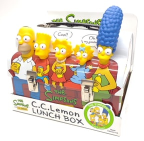 The Simpsons C.C. Lemon Tin Lunch Box w/ Box