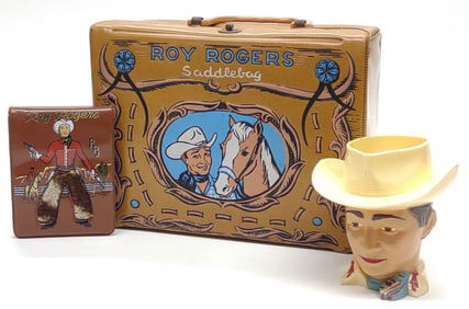 1960 Roy Rogers Saddlebag Lunch Box w/ Wallet