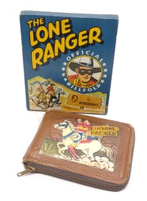 1947 The Lone Ranger Leather Billfold Wallet & Box
