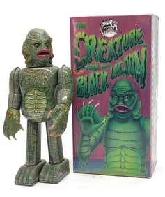 Tin Wind-up Creature from Black Lagoon Toy w/ Box