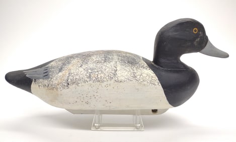 George Schaub Branded Bluebill Duck Decoy