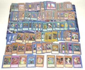 (202) Yu-Gi-Oh Trading Cards & Play Mat
