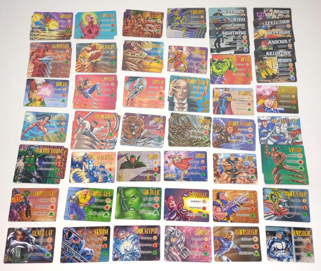 (77) 1995 Overpower Character IQ Trading Cards (1 of 9)