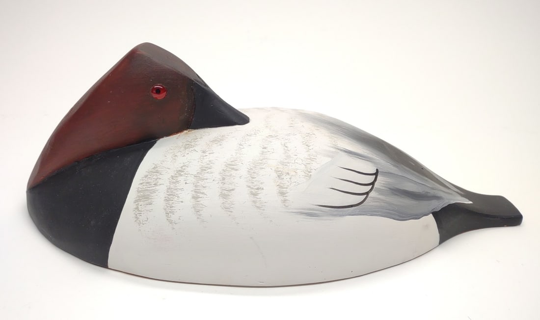 Doug Gates Preening Canvasback Drake Duck Decoy (1 of 6)