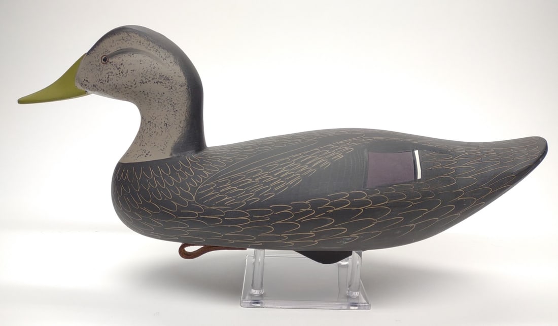 Dan Carson Black Duck Hen Decoy (Signed & Dated) (1 of 7)