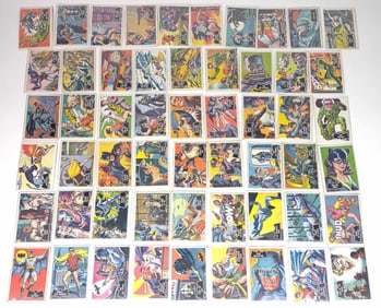 Complete 1966 Topps Batman Black Bat Card Set 1-55