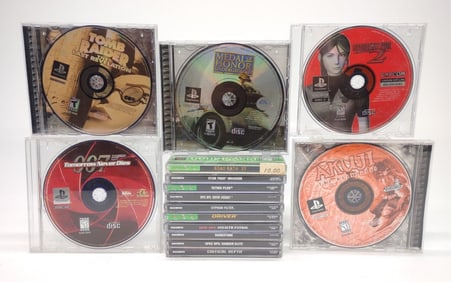 15 PlayStation One (PS1) Games w/ Cases