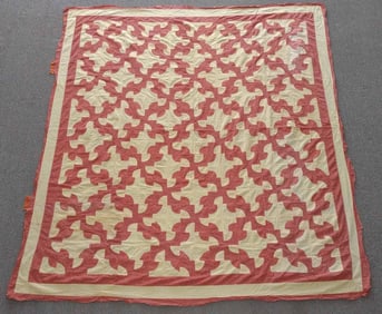 Antique Drunkards Path Quilt