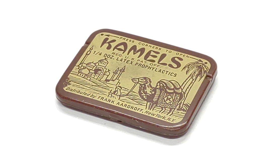 Vintage Kamels Latex Prophylactics Condom Tin (1 of 6)