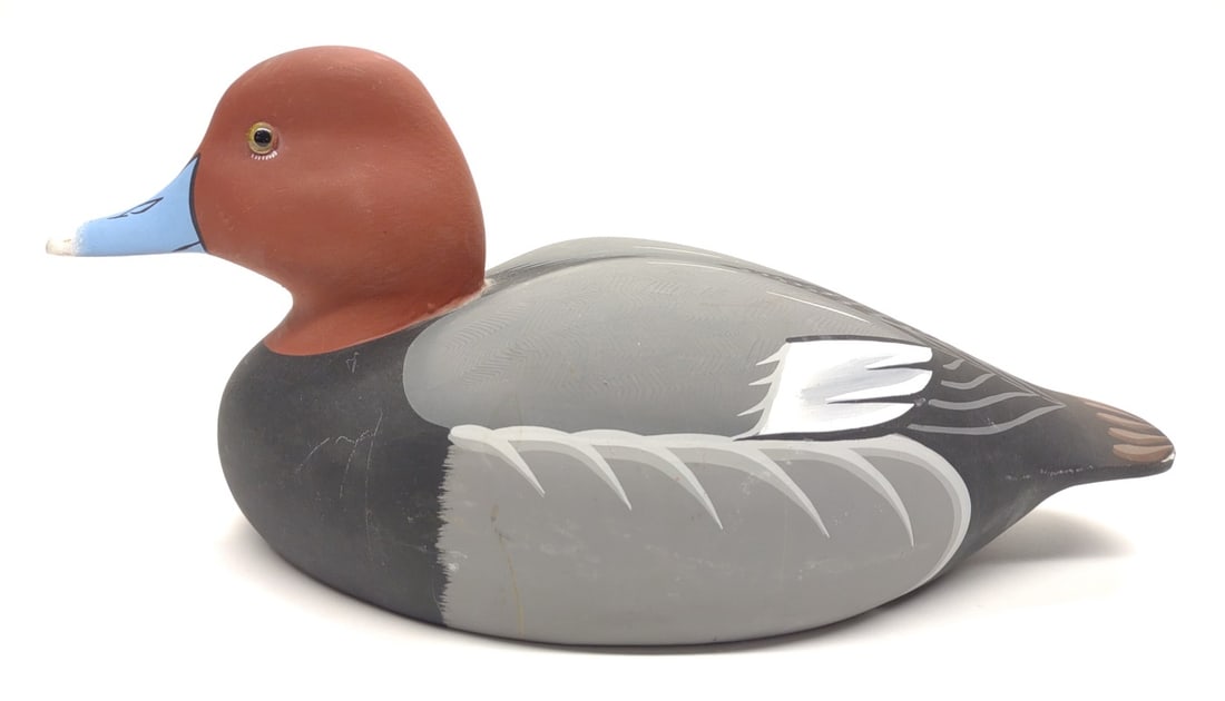 Johnny Ennis & Lisa Byrd Redhead Drake Duck Decoy (1 of 7)