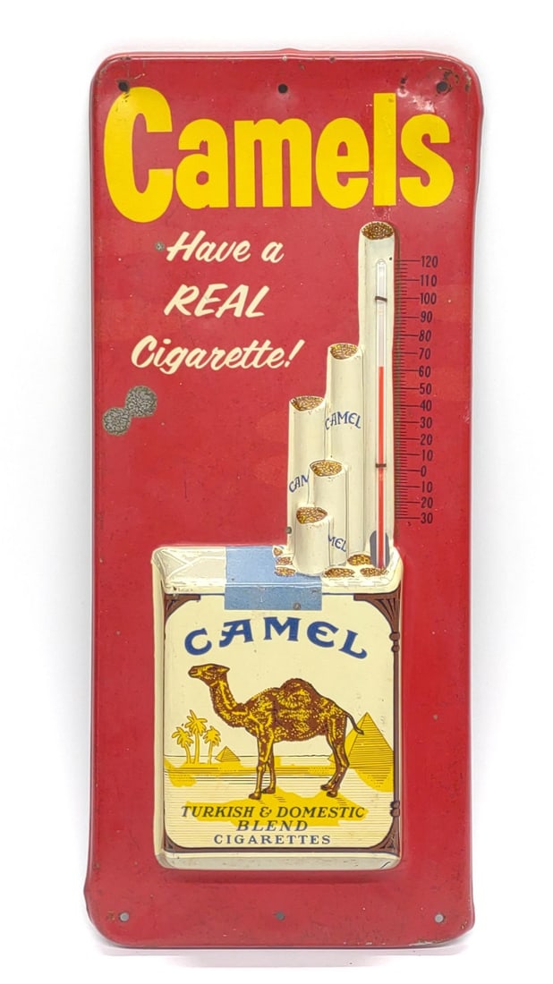 Vintage Camel Cigarettes Advertising Thermometer (1 of 6)