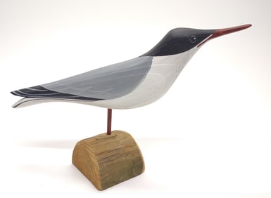 Carved Common Tern Shorebird Decoy