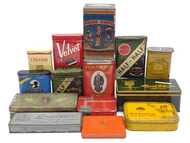 (14) Tobacco Advertising Tins & Pocket Tins