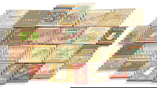 (26) Antique Cigarette Boxes / Packs