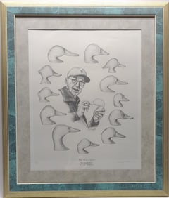 Ed "Pop" Sampson Signed Wendy Mitchell Decoy Art