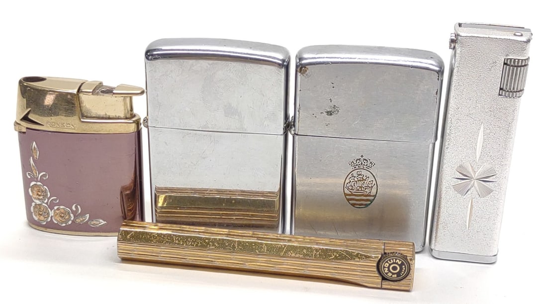 (5) Vintage Lighters (Zippo, Ronson, Penguin) (1 of 8)