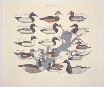Signed Paul Shertz & Carvers Decoy Festival Art