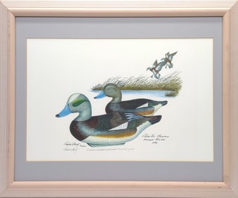 P. Shertz & Charlie Bryan Signed Decoy Lithograph