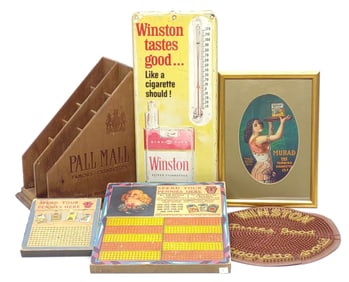 6 Vintage Tobacco Advertising Items