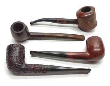 4 Vintage Tobacco Pipes (Charatan,Kaywoodie, Ropp