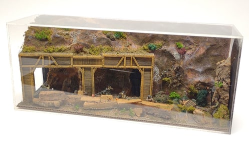 WWII US Military Toy Soldier Diorama