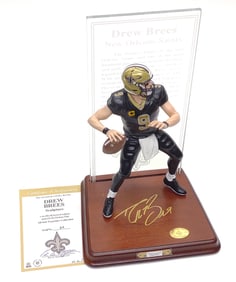 Saints Dew Brees Football Player HOF Figurine