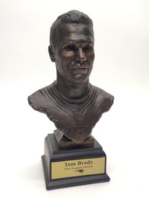 Patriots Tom Brady Football Player Bust Sculpture