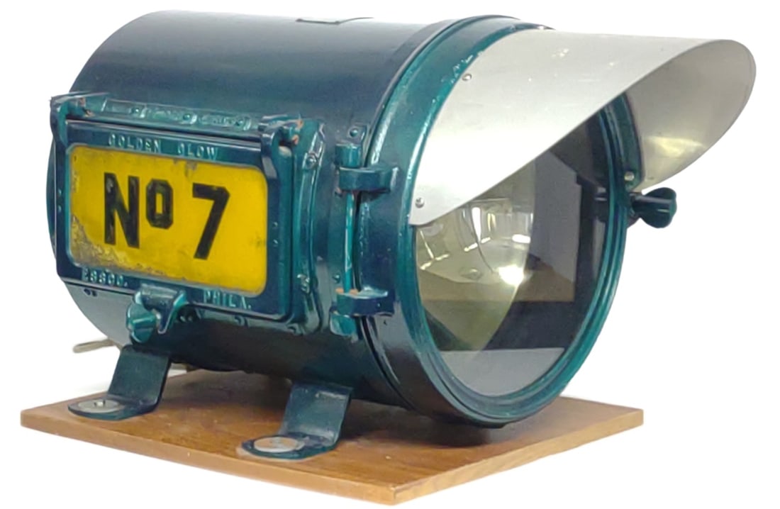 GE Golden Glow Locomotive Headlight No.7 (1 of 11)